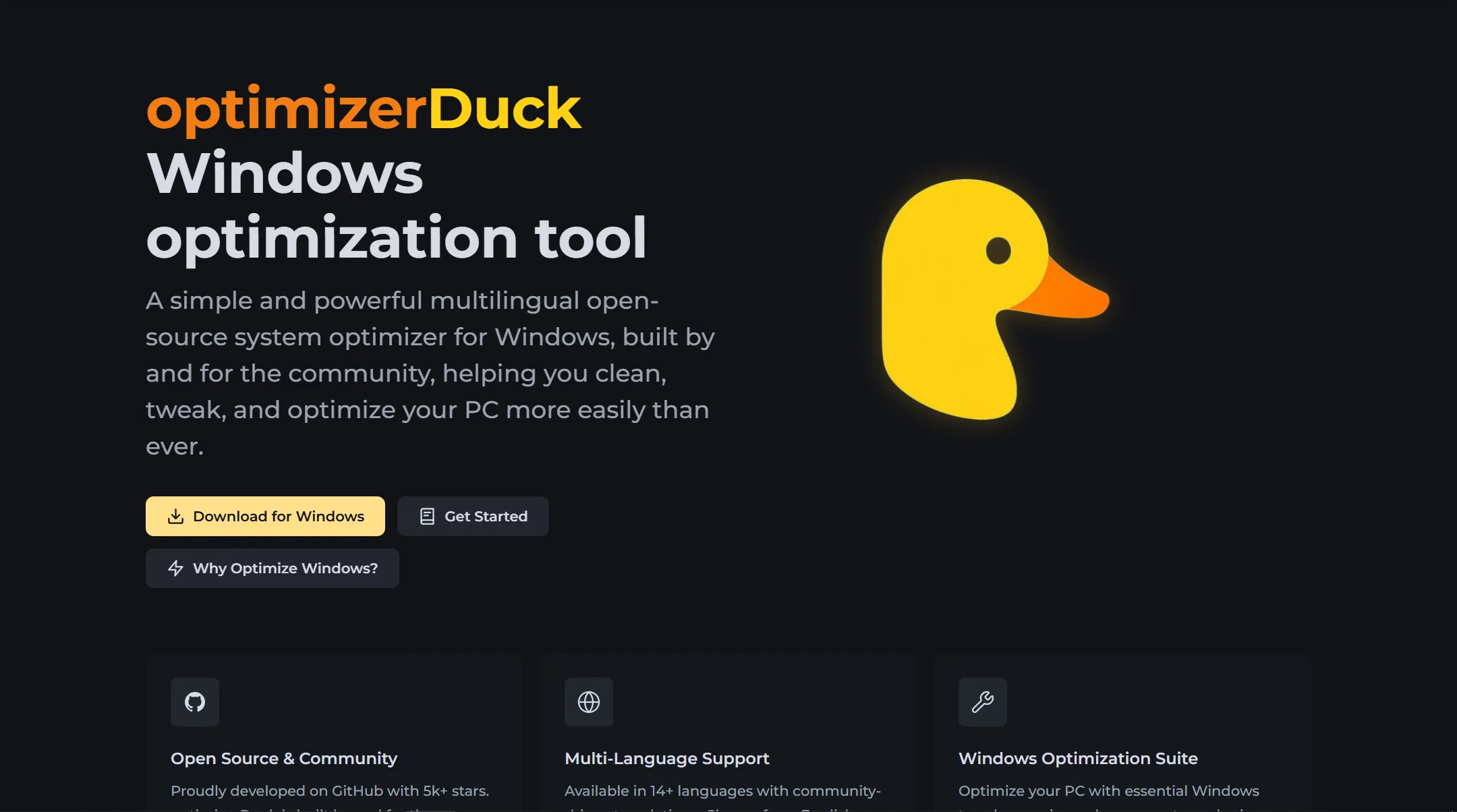 optimizerDuck 项目主页
